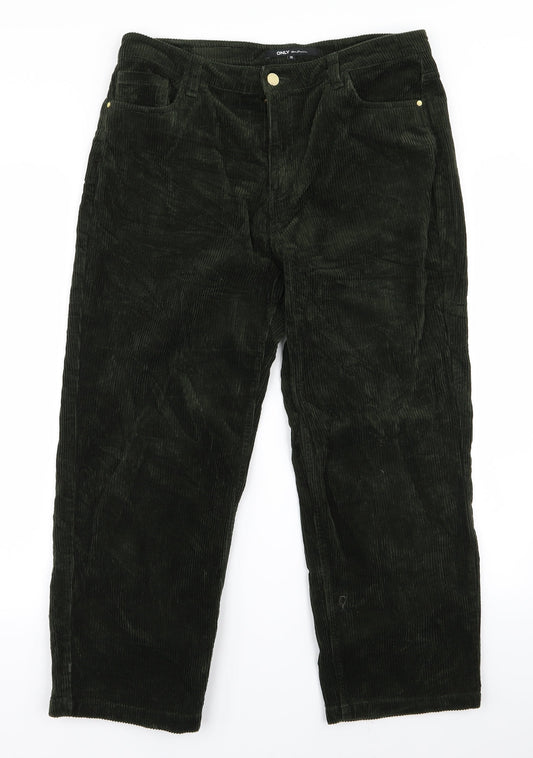 Womens UK Size 38 Preworn Regular Fit  Green Trousers