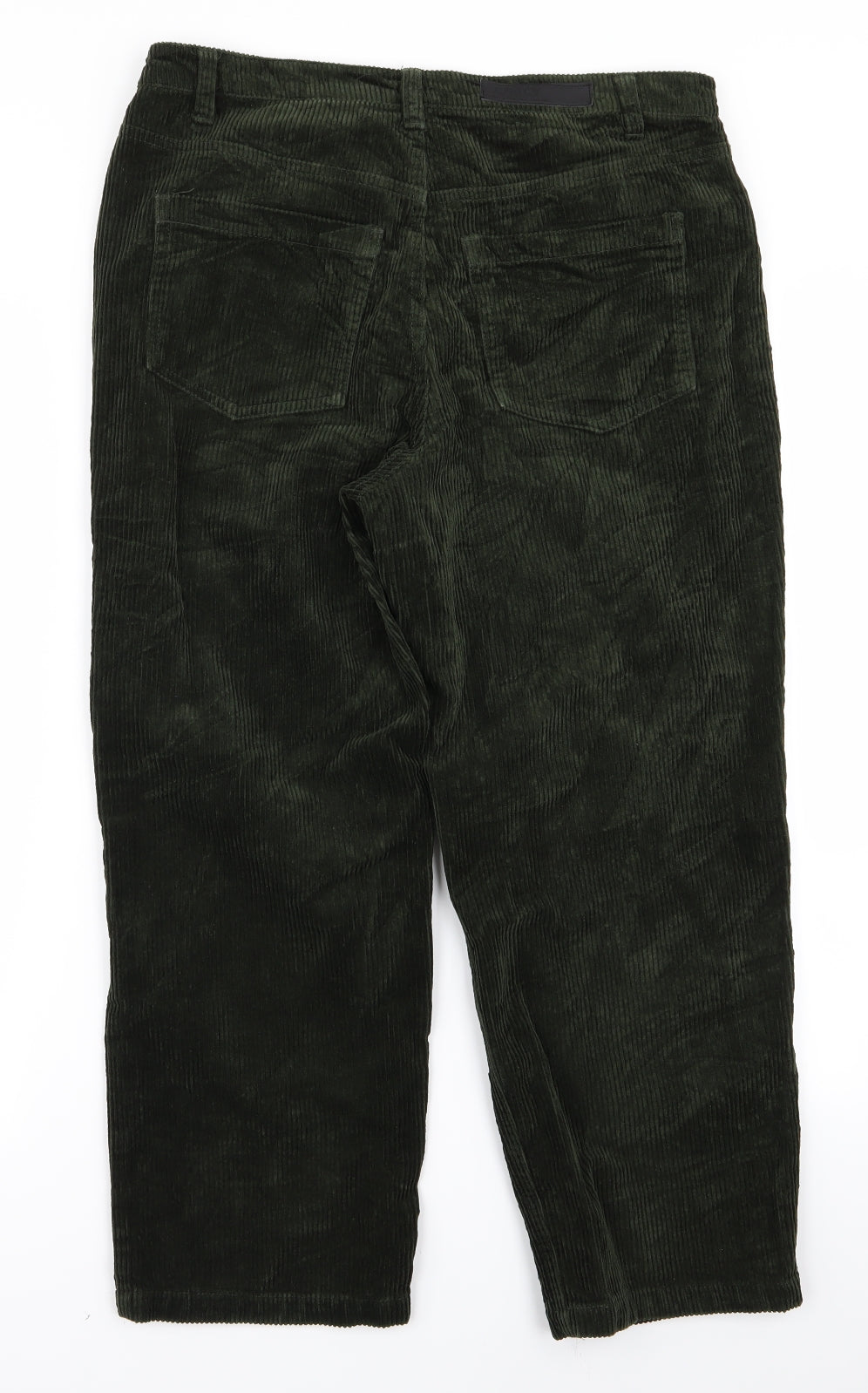 Womens UK Size 38 Preworn Regular Fit  Green Trousers