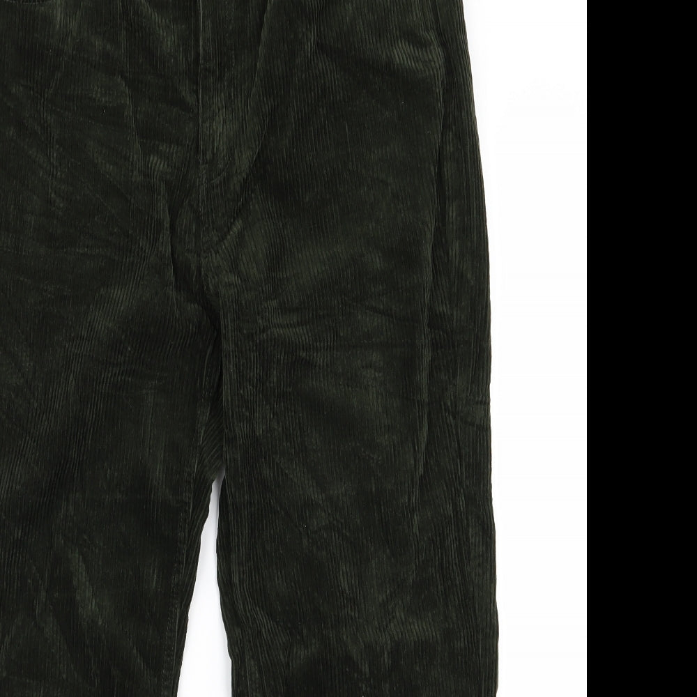 Womens UK Size 38 Preworn Regular Fit  Green Trousers