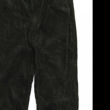 Womens UK Size 38 Preworn Regular Fit  Green Trousers
