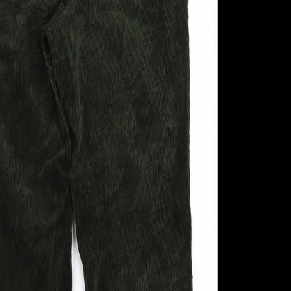Womens UK Size 38 Preworn Regular Fit  Green Trousers
