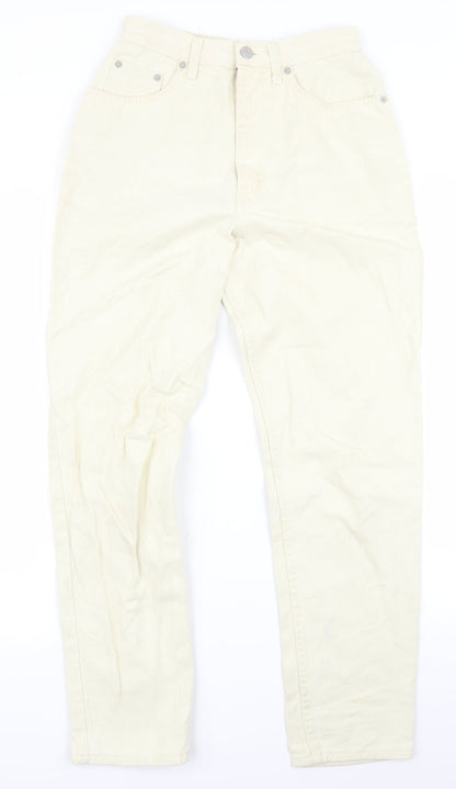 m&s Womens White   Skinny Jeans Size 10 L27 in