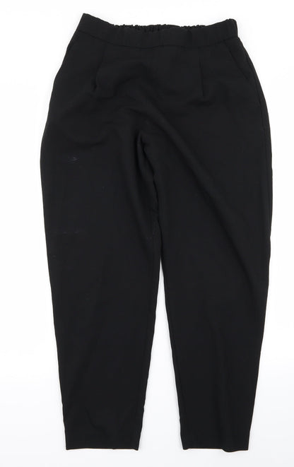 Womens UK Size M Preworn Regular Fit  Black Trousers