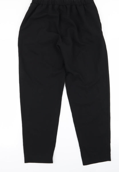 Womens UK Size M Preworn Regular Fit  Black Trousers