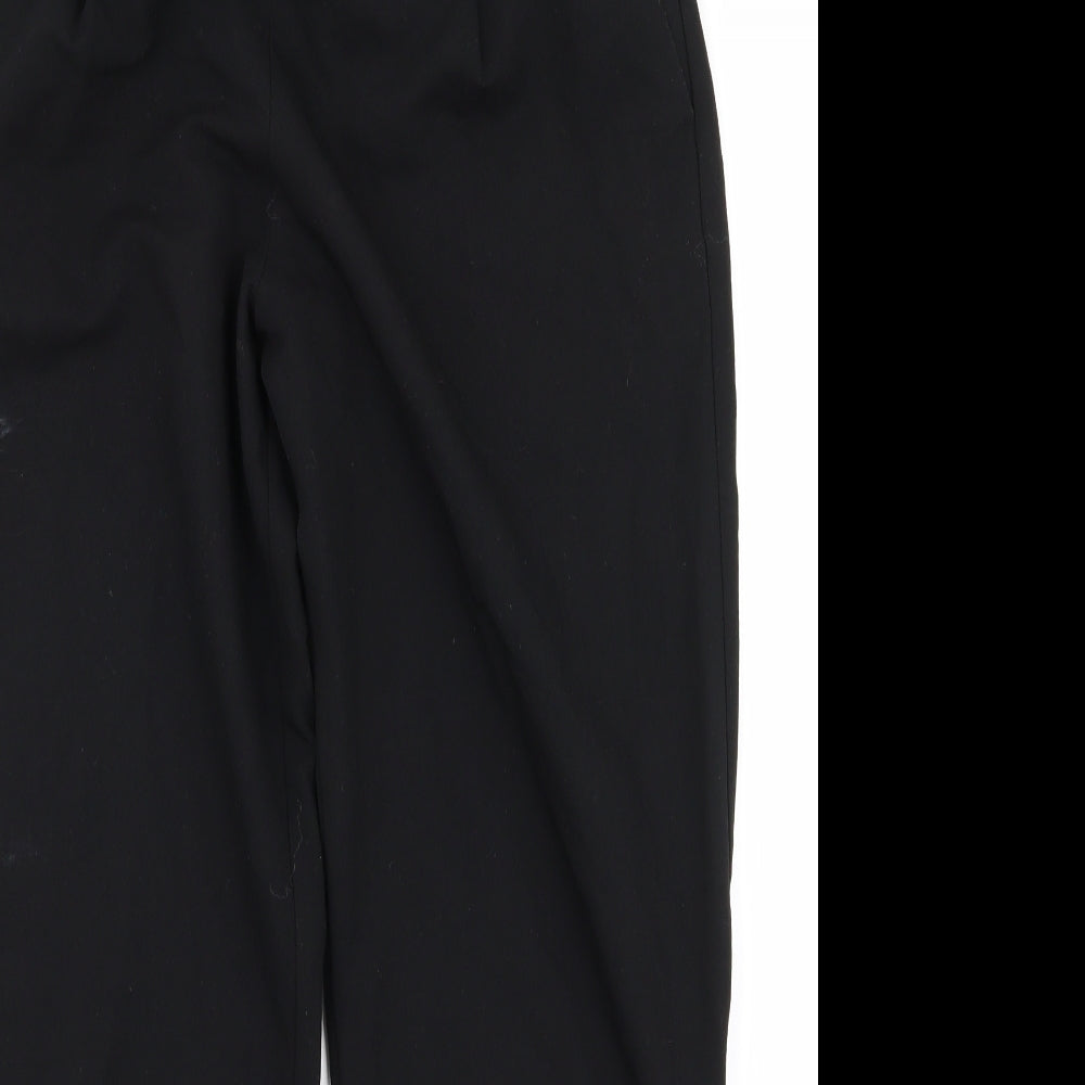 Womens UK Size M Preworn Regular Fit  Black Trousers