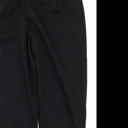 Womens UK Size M Preworn Regular Fit  Black Trousers