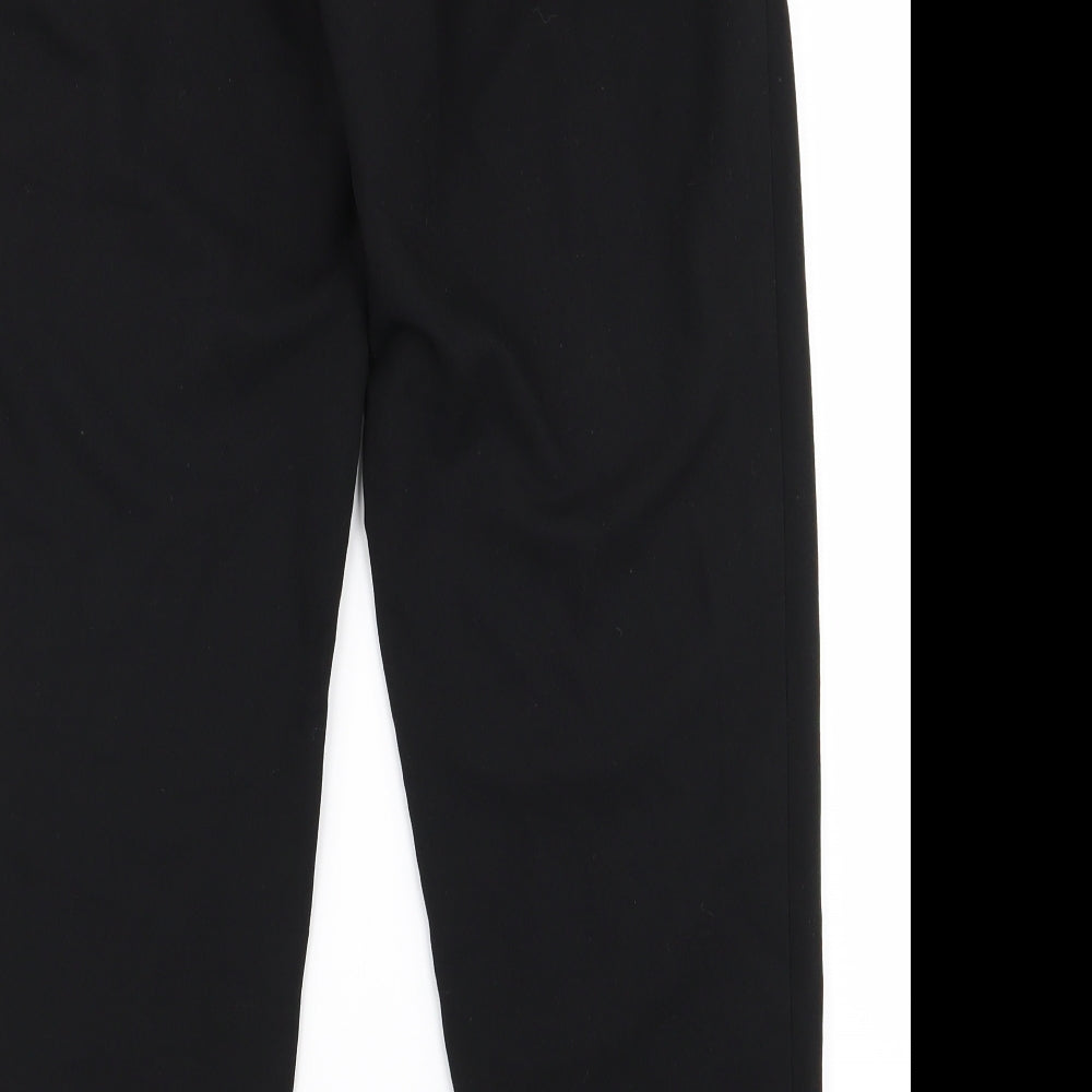 Womens UK Size M Preworn Regular Fit  Black Trousers