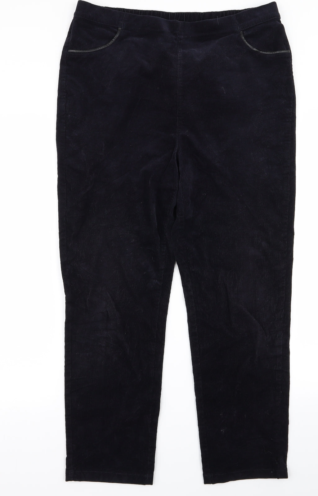 Womens UK Size 34 Preworn Regular Fit  Blue Trousers