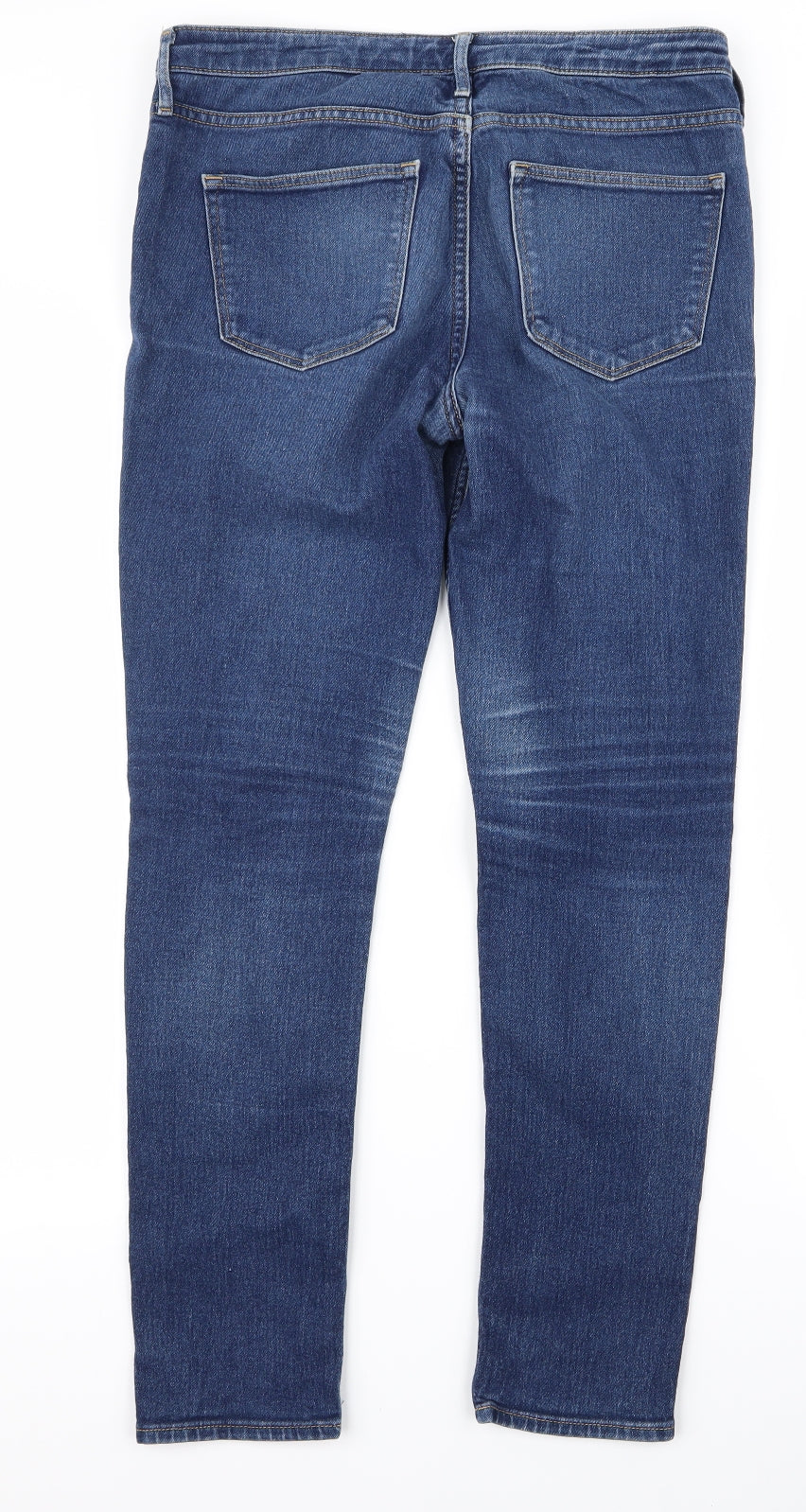 Womens UK Size 28 Preworn Regular Fit Skinny Blue Jeans