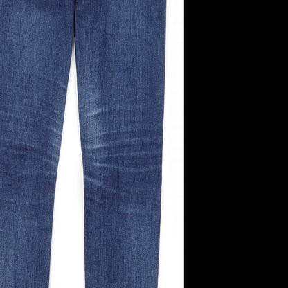 Womens UK Size 28 Preworn Regular Fit Skinny Blue Jeans