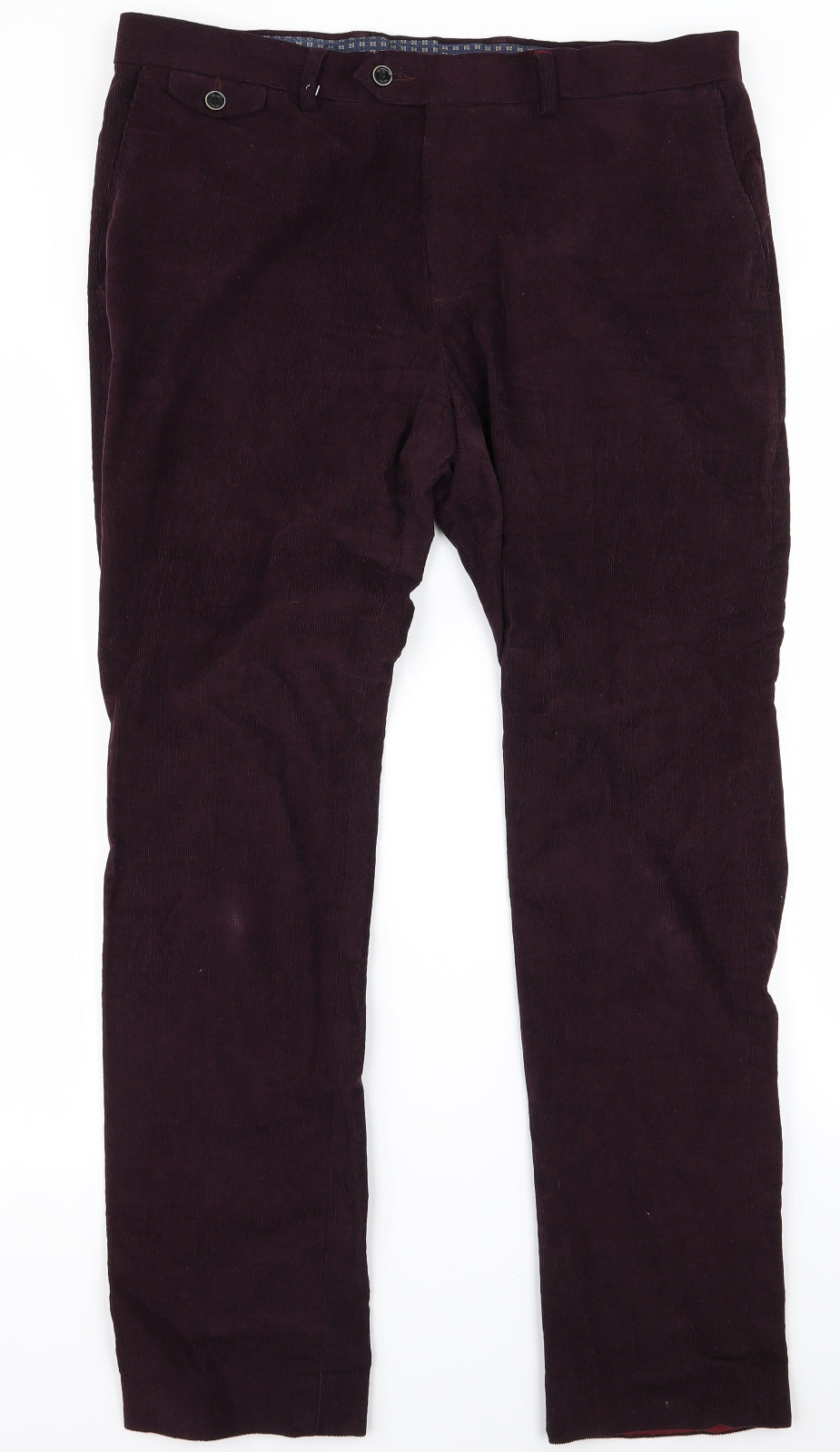 Womens UK Size 36 Preworn Regular Fit  Purple Trousers
