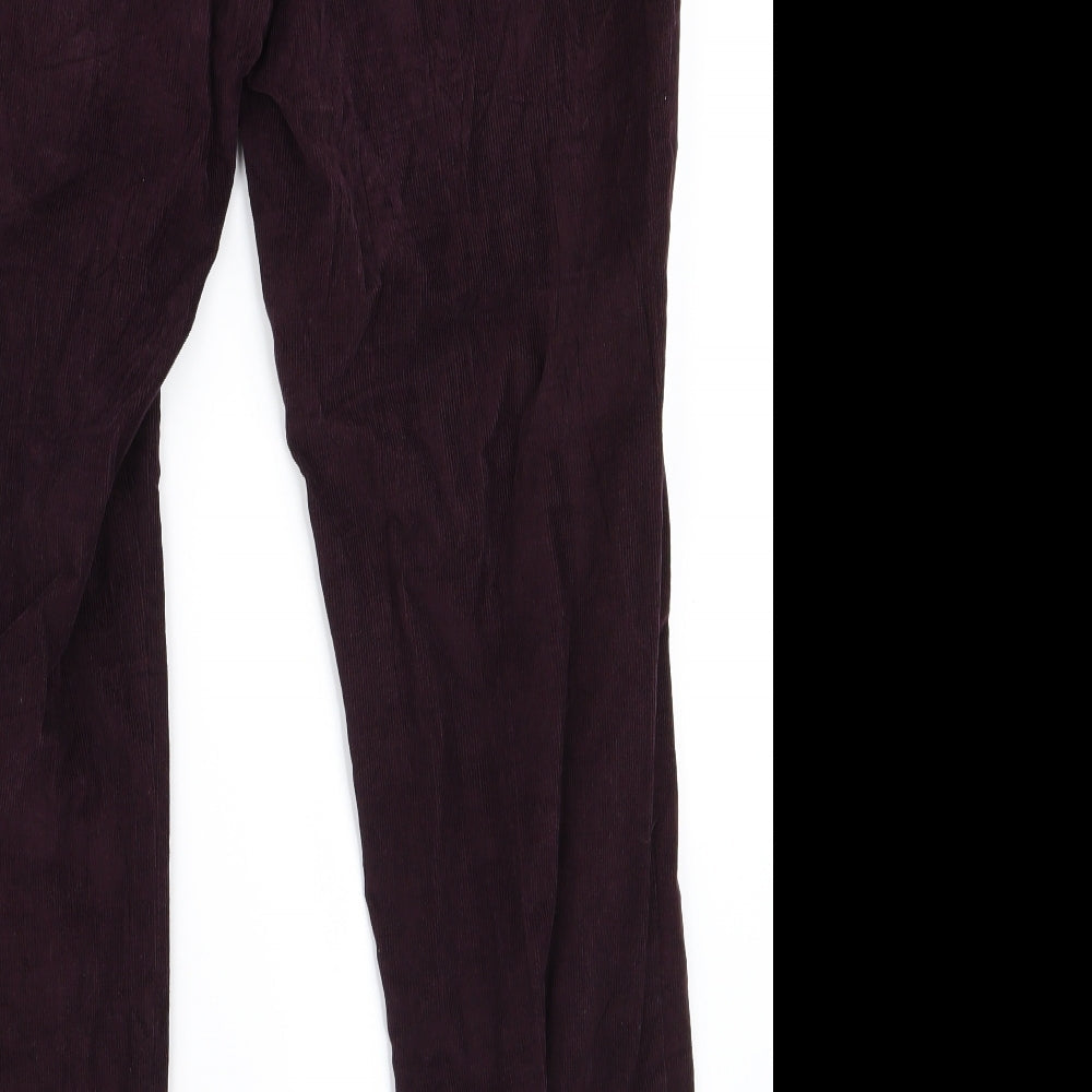 Womens UK Size 36 Preworn Regular Fit  Purple Trousers