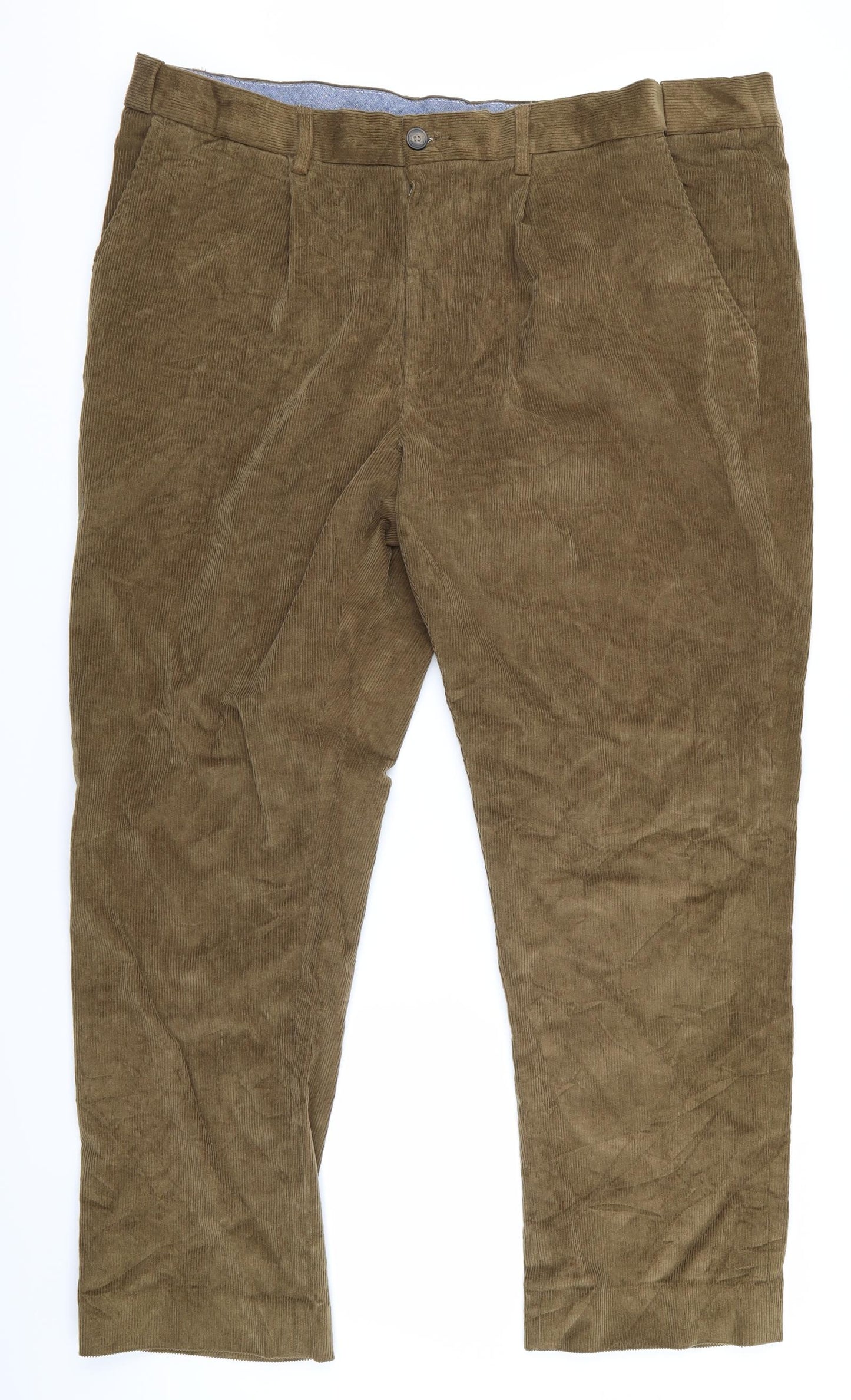 Womens UK Size 42 Preworn Regular Fit  Brown Trousers