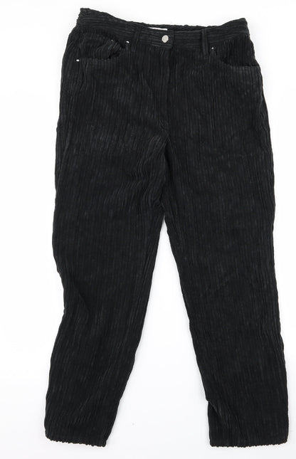 peruna Womens Black   Trousers  Size 8 L25 in