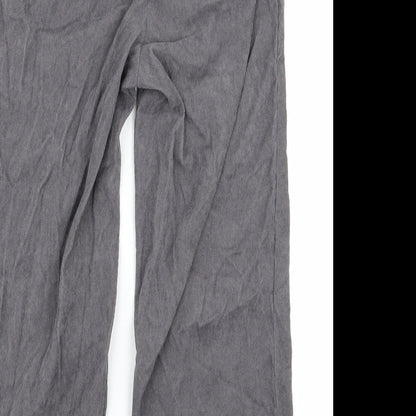 Womens UK Size 8 Preworn Regular Fit Jogger Grey Trousers