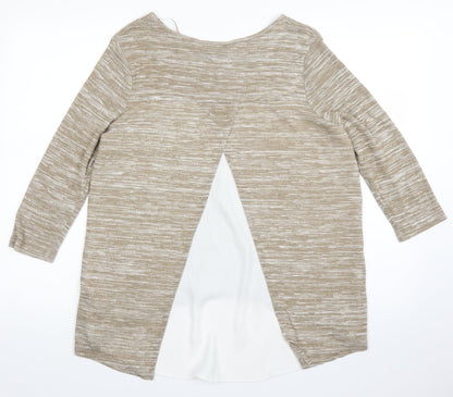 Epilogue Womens Beige   Pullover Jumper Size 12