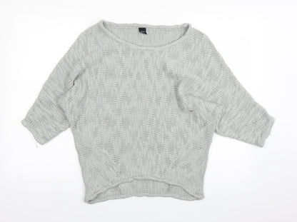 Mork Womens Grey   Pullover Jumper Size M
