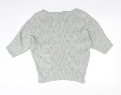 Mork Womens Grey   Pullover Jumper Size M