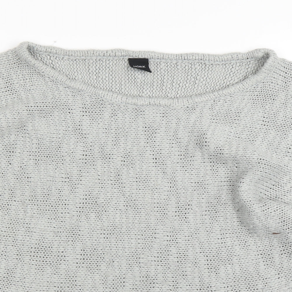 Mork Womens Grey   Pullover Jumper Size M