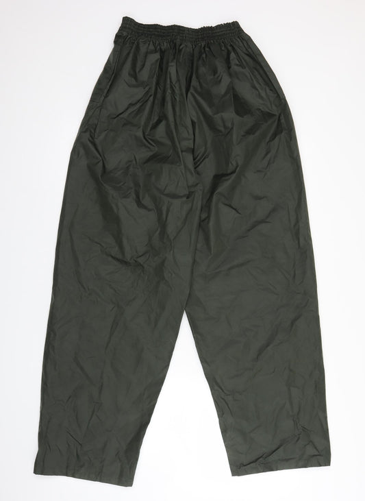 Harvey James Mens Green   Rain Trousers Trousers Size L L30 in