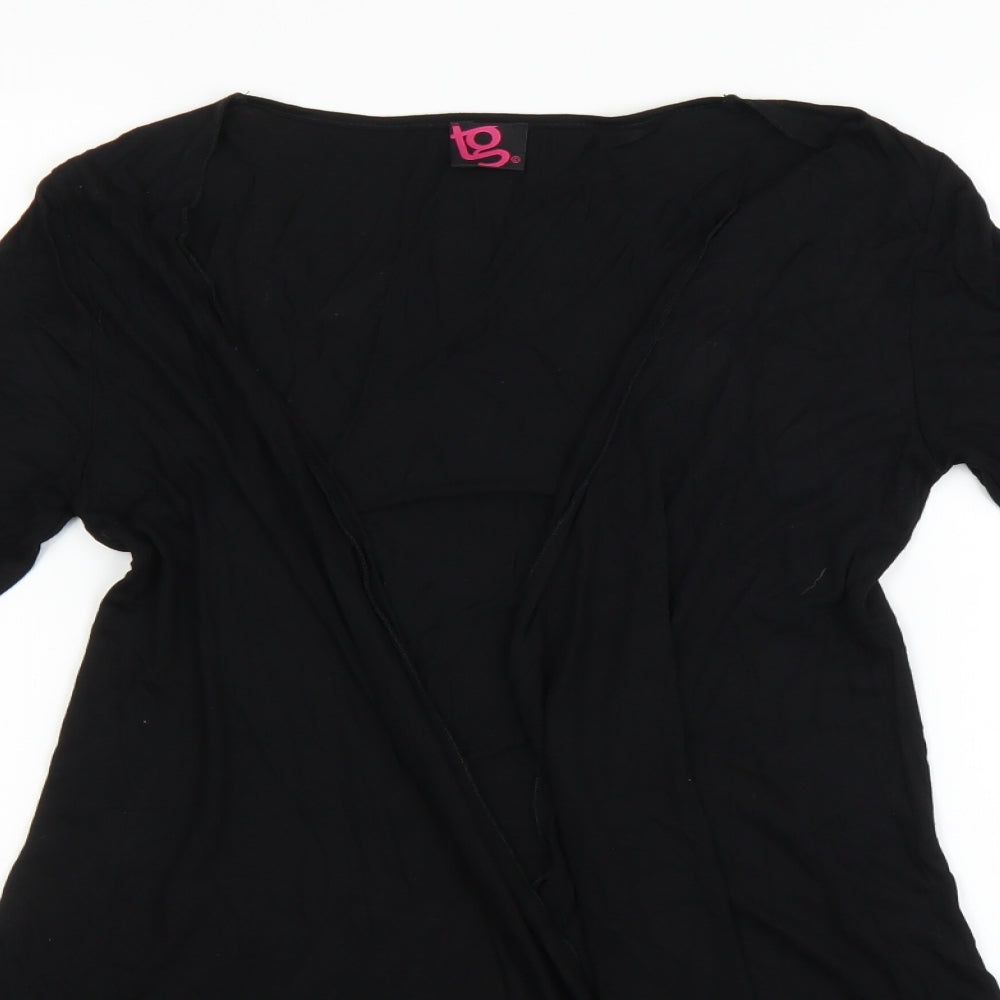 TG Womens Black   Cardigan Jumper Size 8