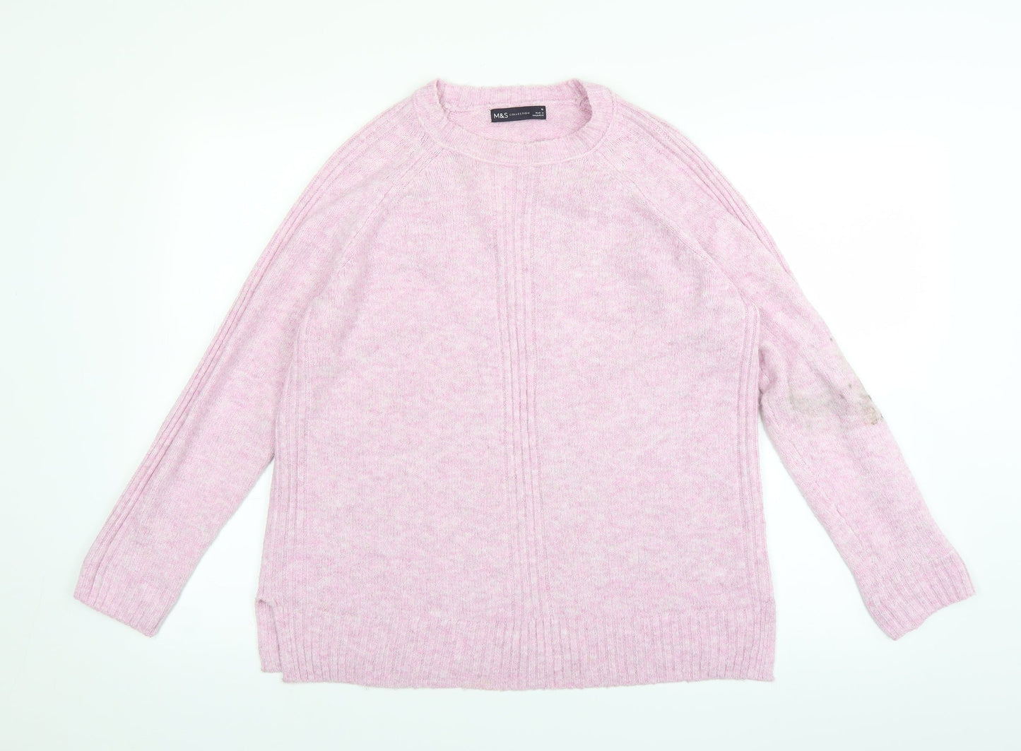 Marks and Spencer Womens Pink  Knit Pullover Jumper Size M