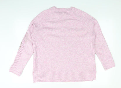 Marks and Spencer Womens Pink  Knit Pullover Jumper Size M