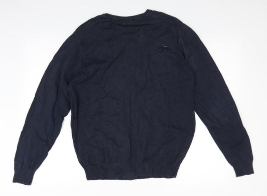 Peter Gribby Mens Blue   Pullover Jumper Size M