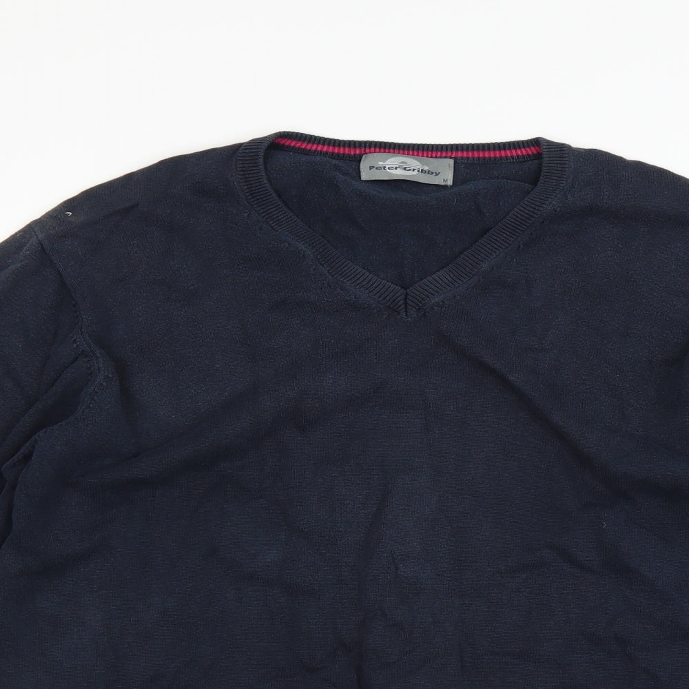 Peter Gribby Mens Blue   Pullover Jumper Size M