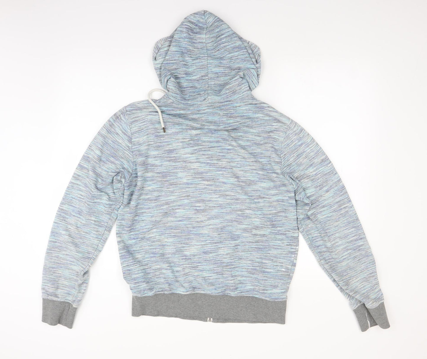 Mens UK Size M Cedar Wood State Blue Full Zip Hoodie
