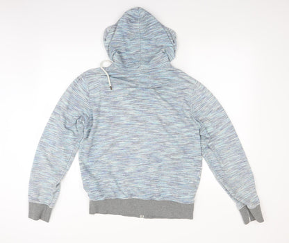 Mens UK Size M Cedar Wood State Blue Full Zip Hoodie