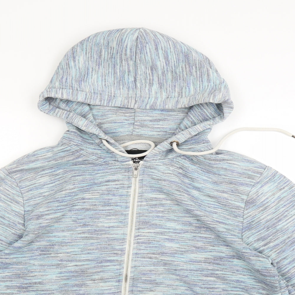 Mens UK Size M Cedar Wood State Blue Full Zip Hoodie