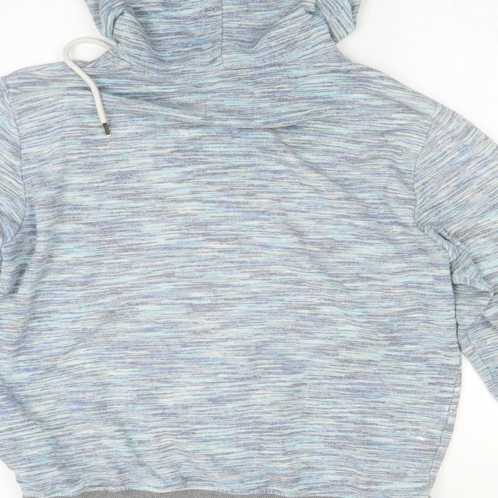 Mens UK Size M Cedar Wood State Blue Full Zip Hoodie