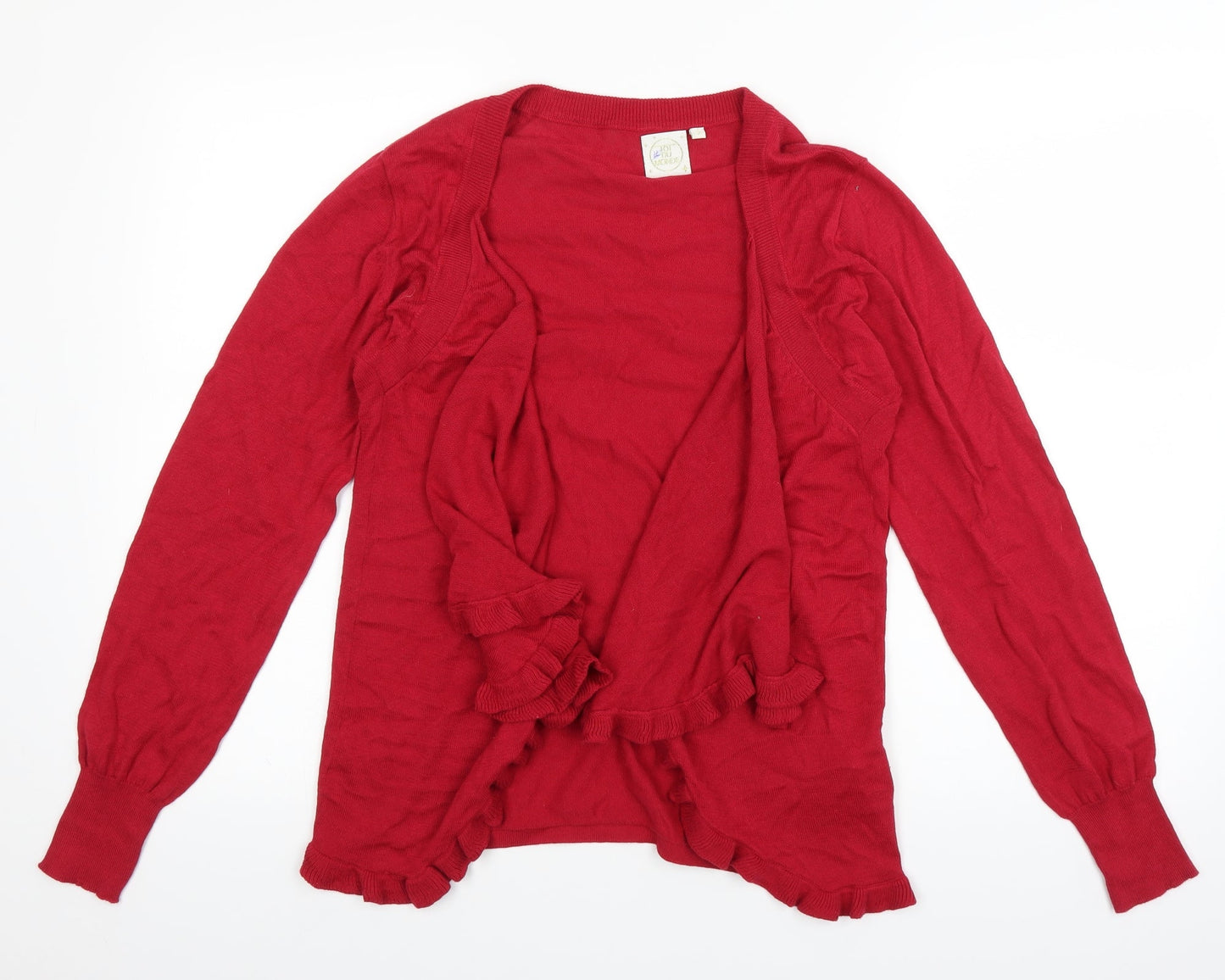 Tot Du Mond Womens Red   Cardigan Jumper Size L