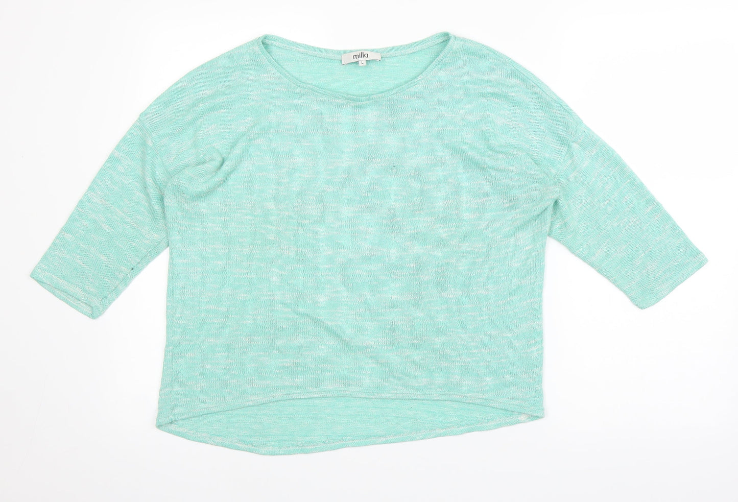 Milla Womens Green   Pullover Jumper Size L