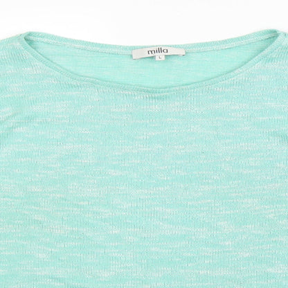 Milla Womens Green   Pullover Jumper Size L