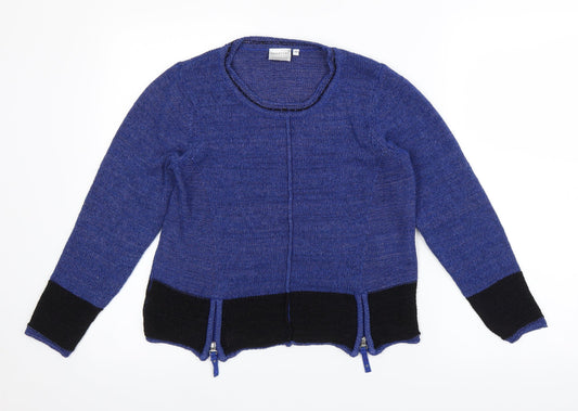 Signature Womens Blue   Pullover Jumper Size S