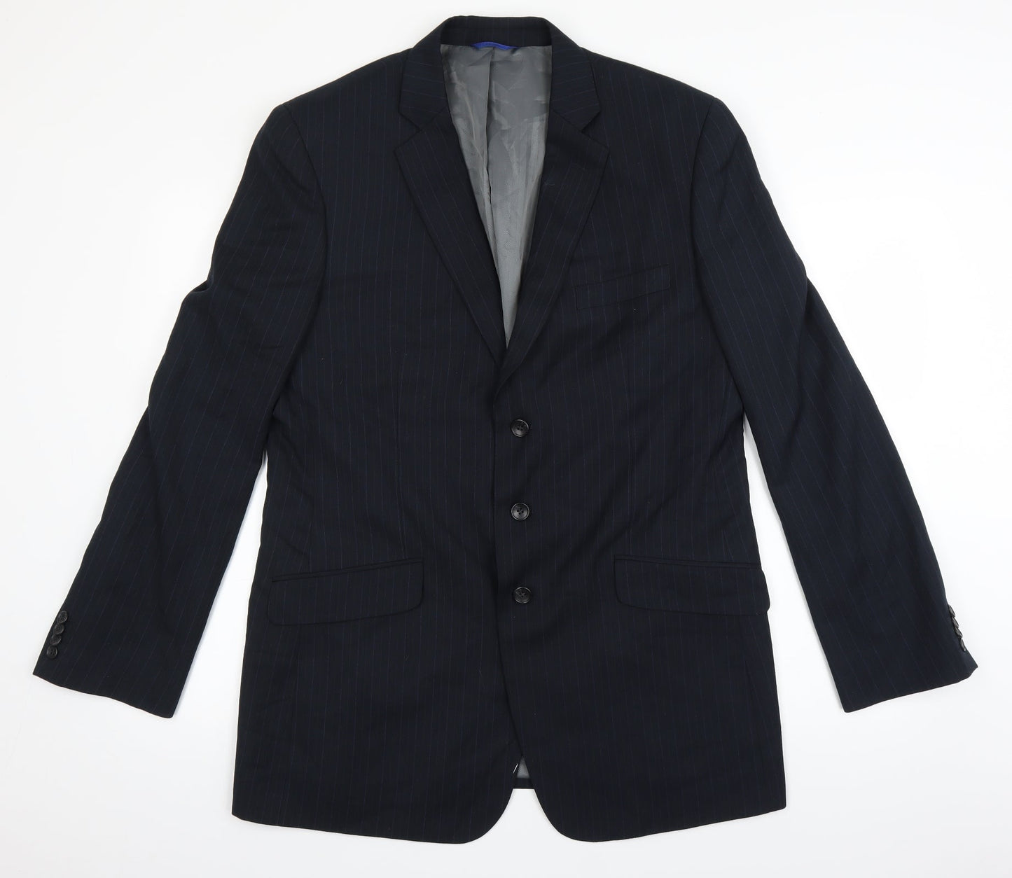 Mens UK Size 42 BHS Regular Blue Suit Jacket
