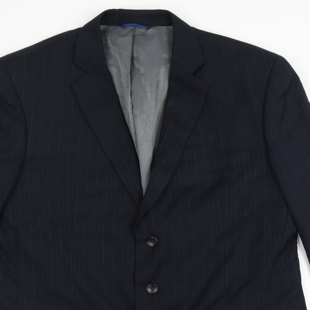 Mens UK Size 42 BHS Regular Blue Suit Jacket