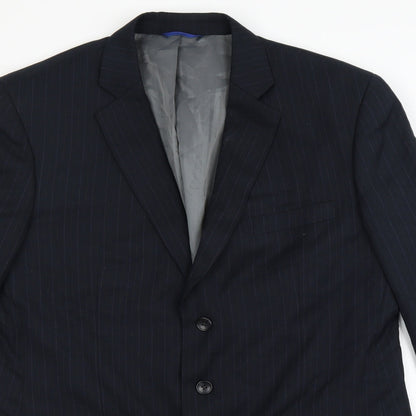 Mens UK Size 42 BHS Regular Blue Suit Jacket