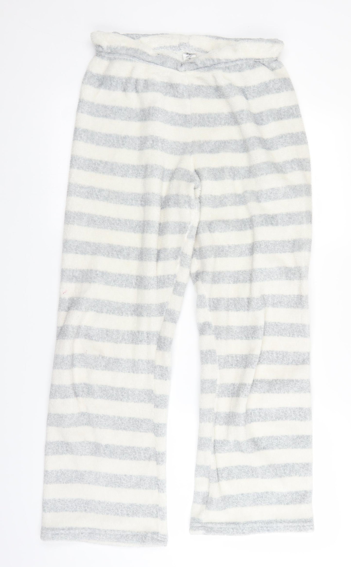 Primark Womens Grey Striped  Trousers  Size 10 L23 in
