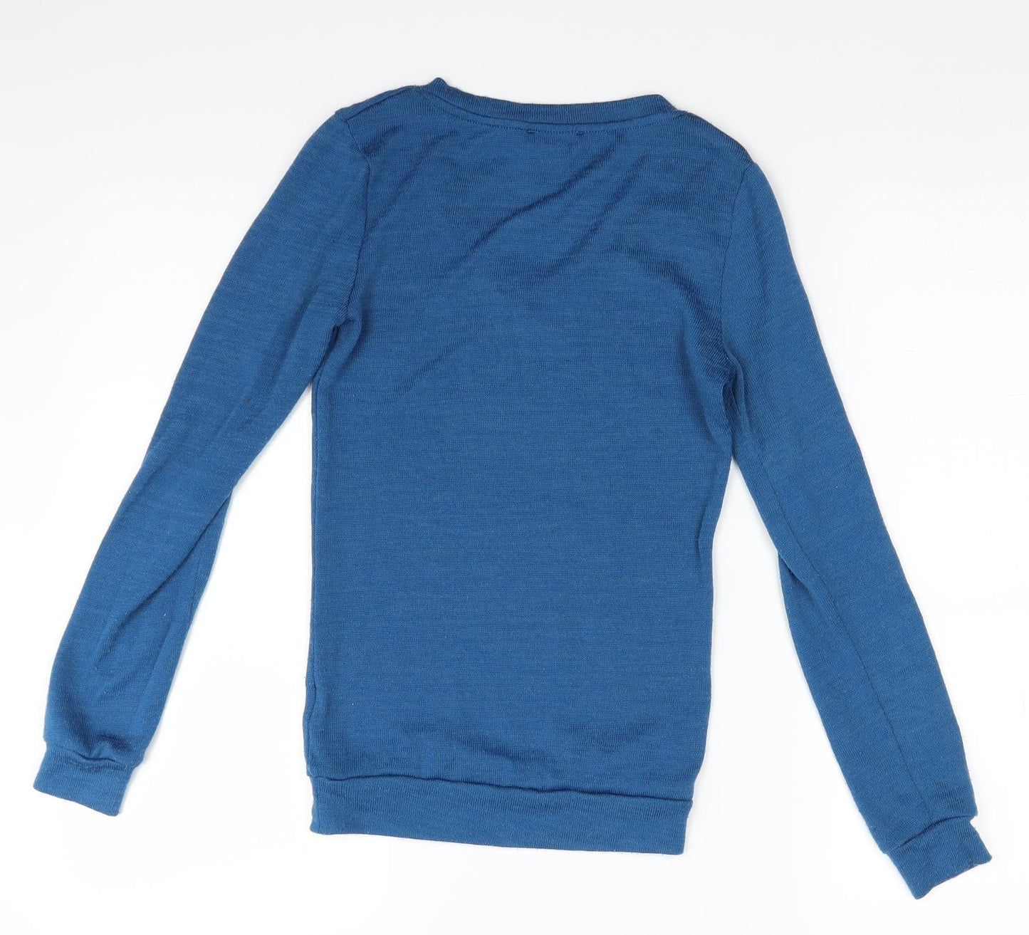 Womens UK Size XS Terranova Blue Basic Blouse