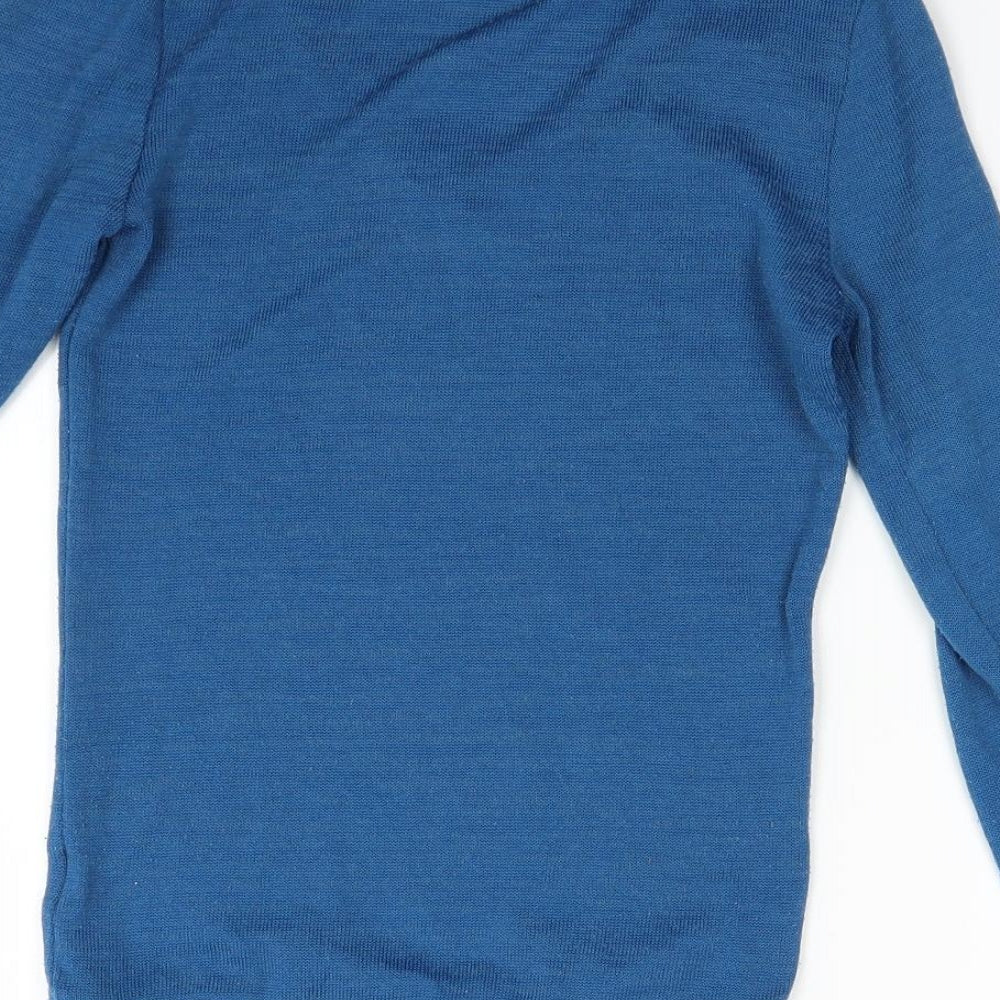 Womens UK Size XS Terranova Blue Basic Blouse