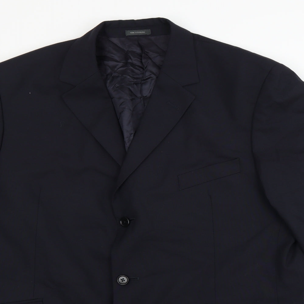 Mens UK Size 44 Preworn Regular Blue Suit Jacket