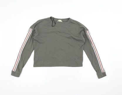 H&M Girls Green   Pullover Jumper Size 11-12 Years