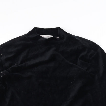 Karen Scott Womens Black   Pullover Jumper Size S