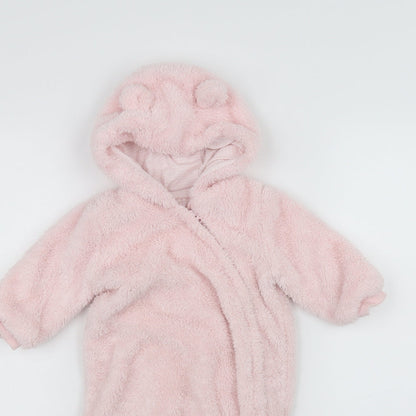 F&F Baby Pink Solid  Babydoll One Piece Size 3-6 Months