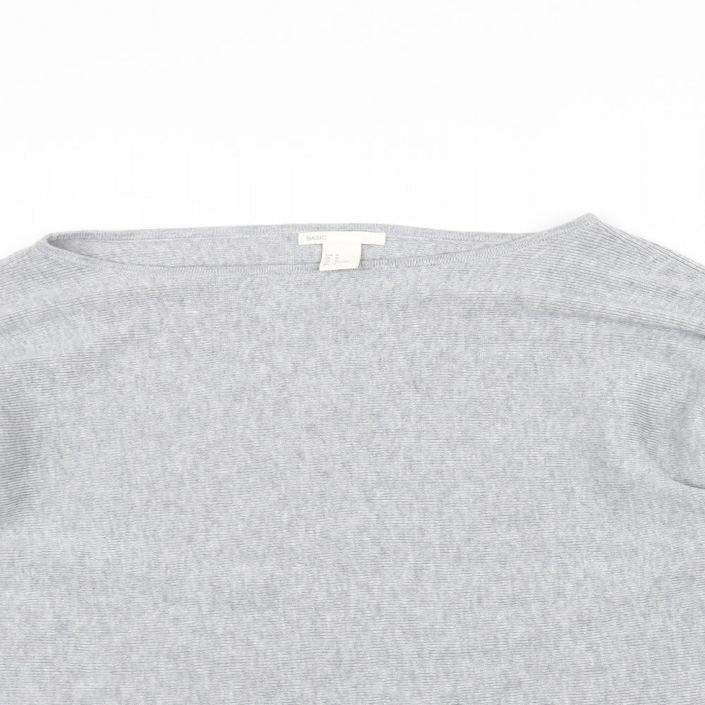 H&M Womens Grey   Pullover Jumper Size M