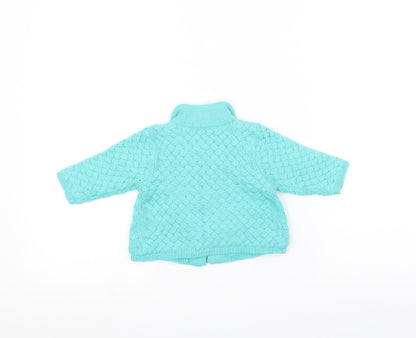 Mini Club Baby Blue  Knit Jacket Coatigan Size 0-3 Months