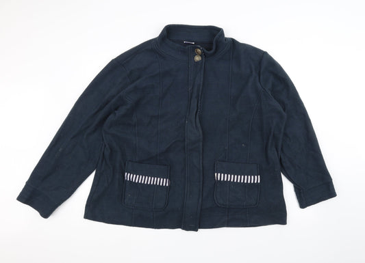 Womens UK Size XL Anne De Lancay Blue Jacket